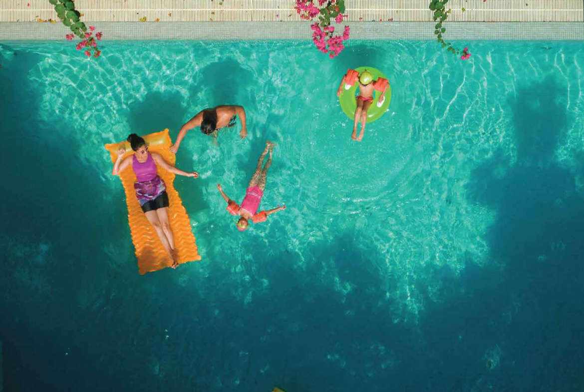 Swimming pool and clubhouse at Chandak Vansham Mumbai